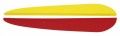 Federn 3er Set (2 gelbe + 1 rote), Kunststoff, f. Pfeil Nr. 33054