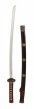 Samuraischwert, Katana, rot, 420-Stahl, Länge: 96 cm