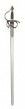 Sto�degen El Cid im Stil des 14. Jahrhunderts, 420-Stahl, 102 cm