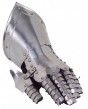 Tragbarer F�ustling mit Innenhandschuh aus Leder, links