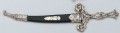 Haller Minischwert mit Scheide, L�nge: 280 mm