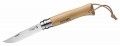 Opinel-Messer Nr. 8, Sandvik 12C27, naturfarb. Buchenholzgriff