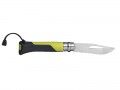 Opinel-Messer Nr. 8 Outdoor, Sandvik 12C27, Teilsägezahnung, grün