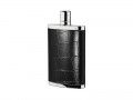 Herbertz Taschenflasche, 260 ml, rostfreier Edelstahl, schwarz