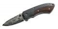 Herbertz Damast Einhandmesser, Micarta, Tagayasan-Holz