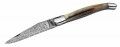 Laguiole Messer, Büffelhorn, Leder-Stecketui
