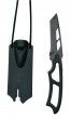 Haller Neck Knife mit Tanto-Klinge, schwarz