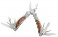 Herbertz Mini-Tool, Multitool, Pakkaholz, inkl. Leder-Etui