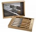 Opinel Tafelmesser-Set, 6-teilig, rostfrei, Olivenholz