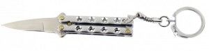 Haller Mini-Butterflymesser, 5 cm, silber